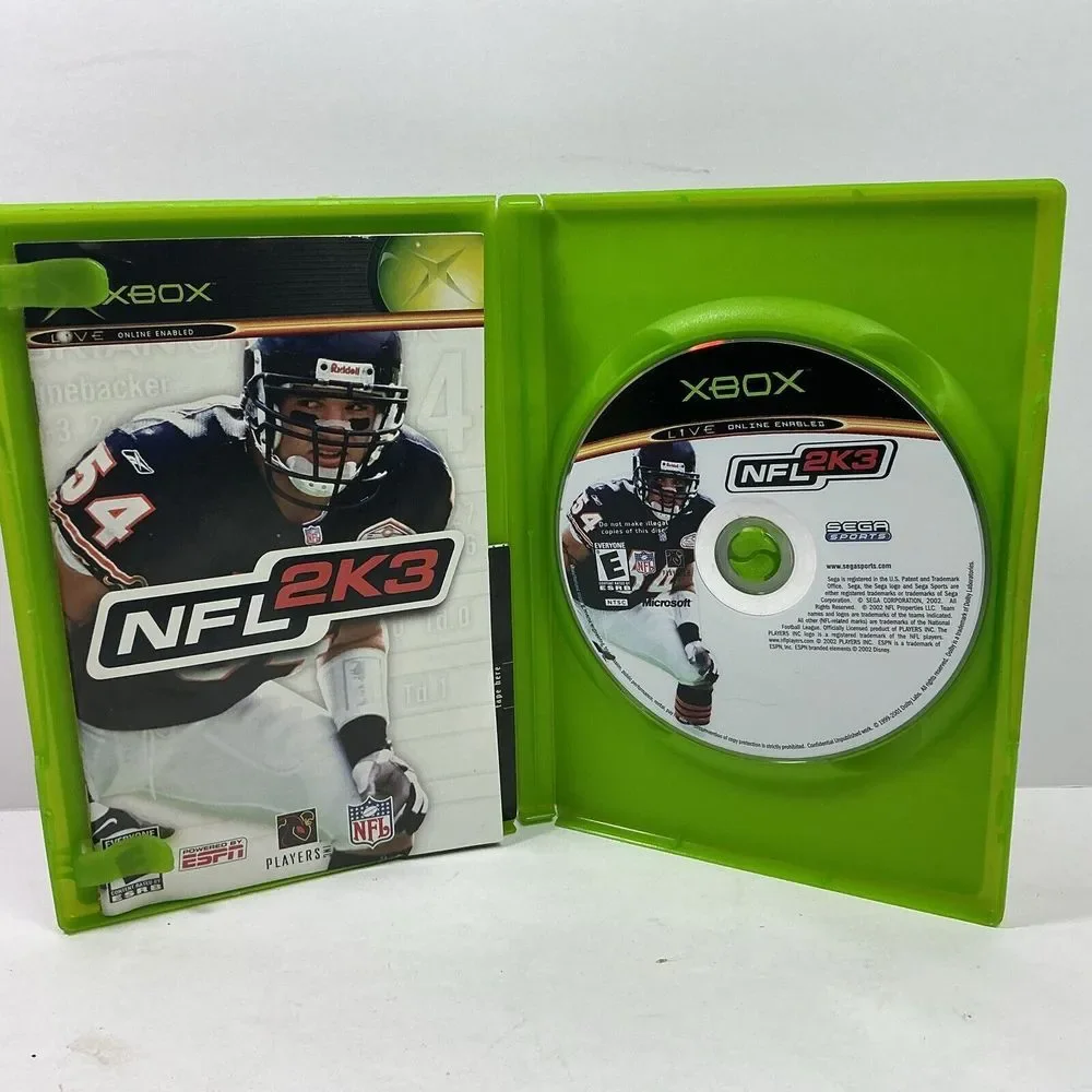 NFL 2K3 (Microsoft Xbox) ‎ Football Game Complete w/ Manual